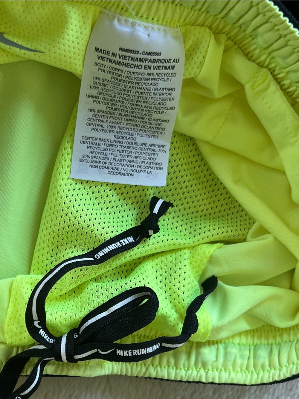 New with tags Nike running shorts lined Dri-Fit men large - Picture 7 of 9